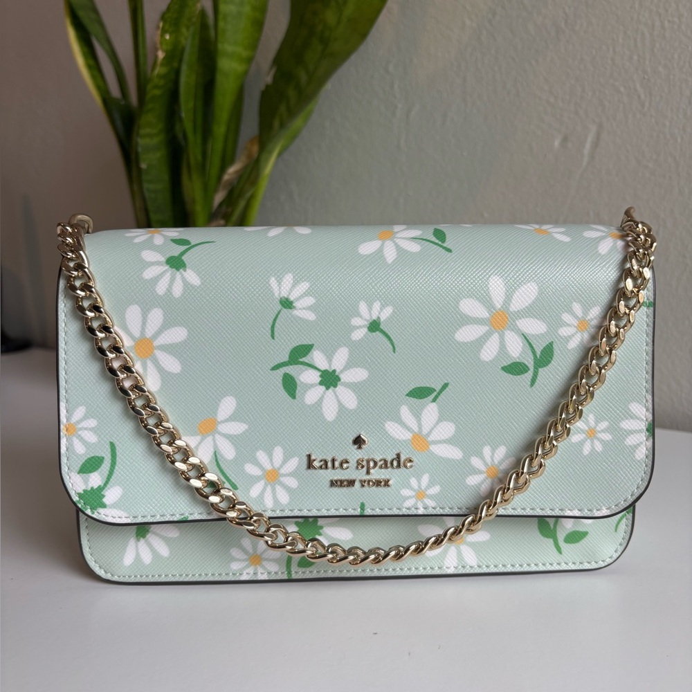 kate spade Mint Floral Chain Crossbody Bag
